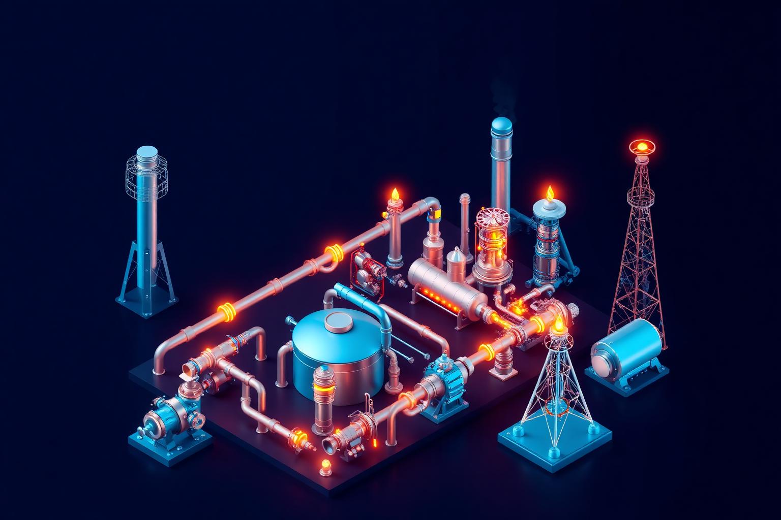 Oil, gas and mechanical engineering visuals